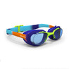 Swimming Goggles Size S Clear Lenses Xbase Dye Blue Orange