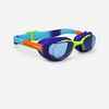 Swimming goggles XBASE - Clear lenses - Kids' Size - Blue green