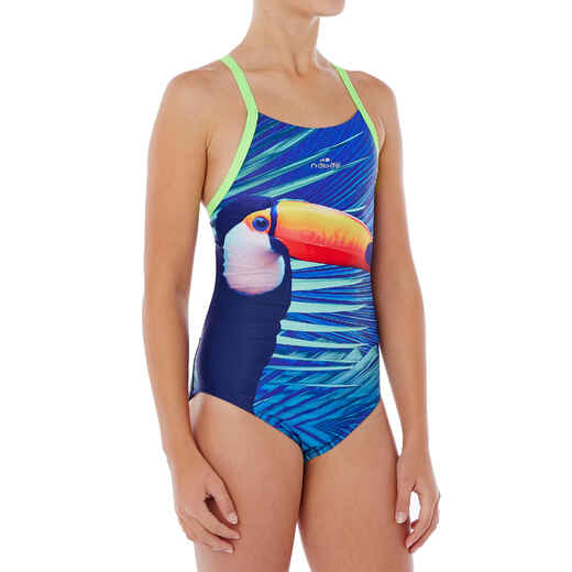 
      Lidia Girls' Chlorine Resistant One-Piece Swimsuit - Toucan
  