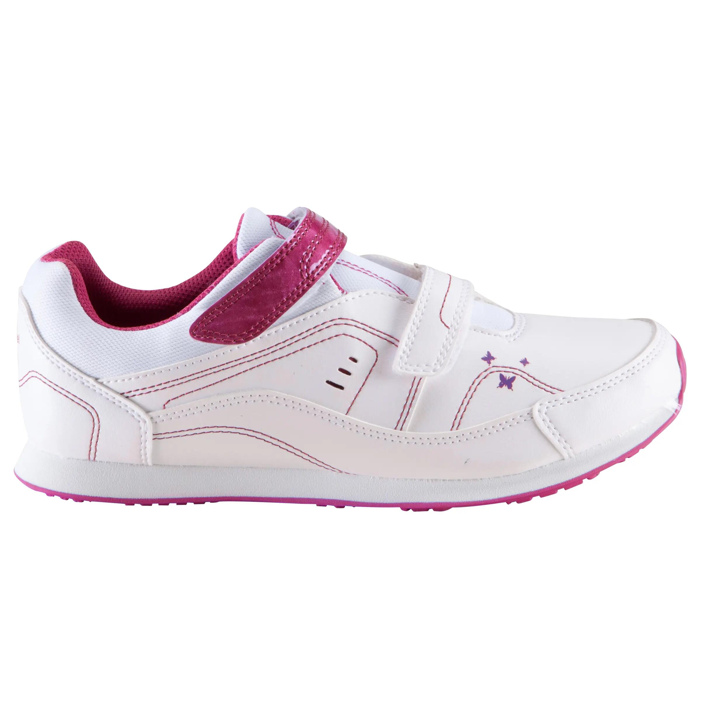 Skuli children's walking and school sports shoes - white/pink 2/17