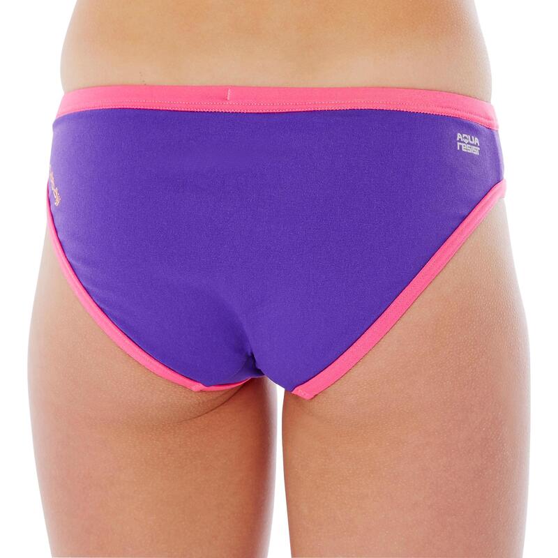 Bas de maillot de bain de natation fille résistant au chlore Jade violet rose