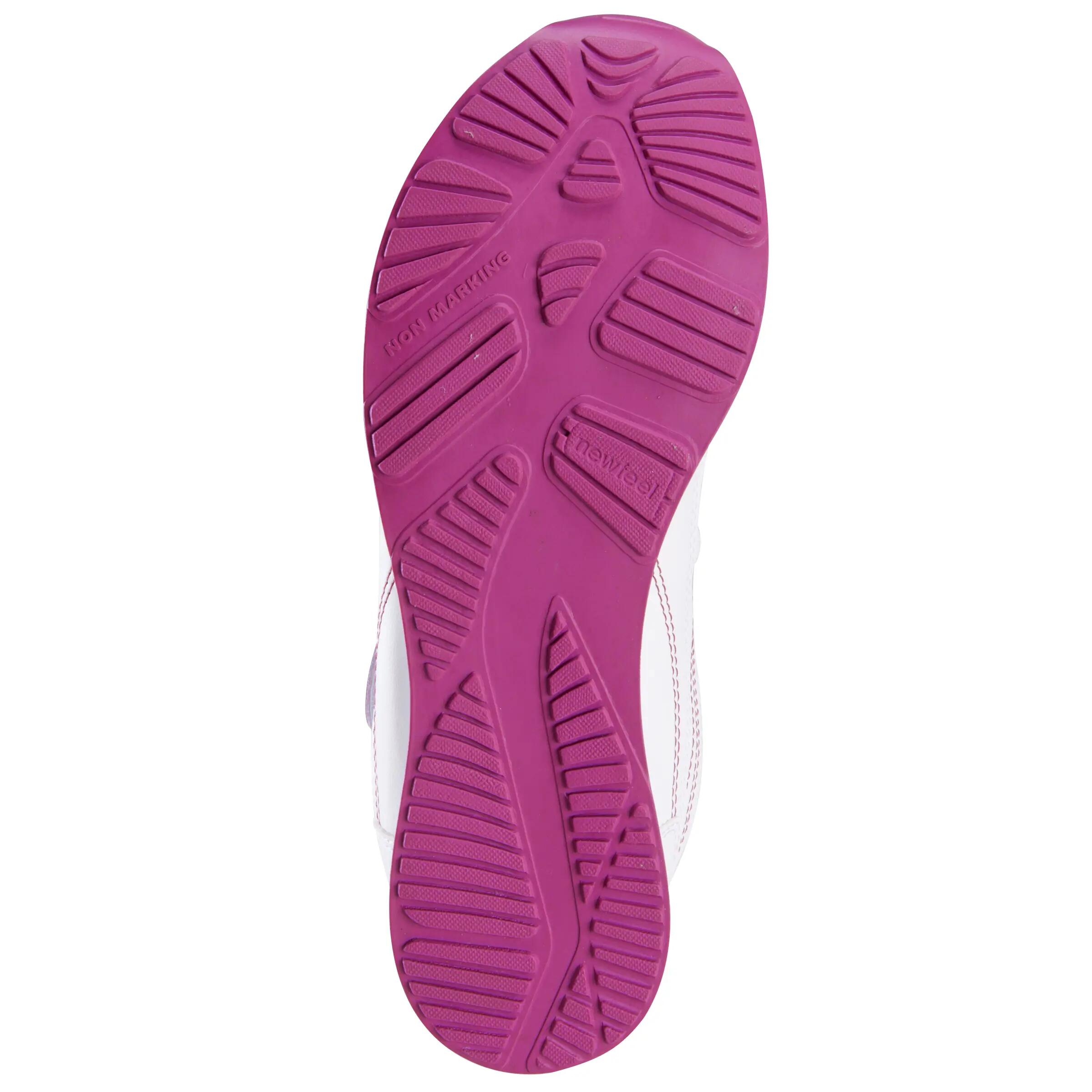 Skuli children's walking and school sports shoes - white/pink 6/17