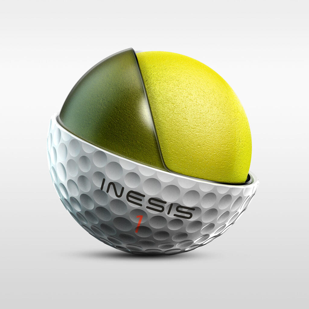 GOLF BALLS x12 - INESIS TOUR 900 WHITE