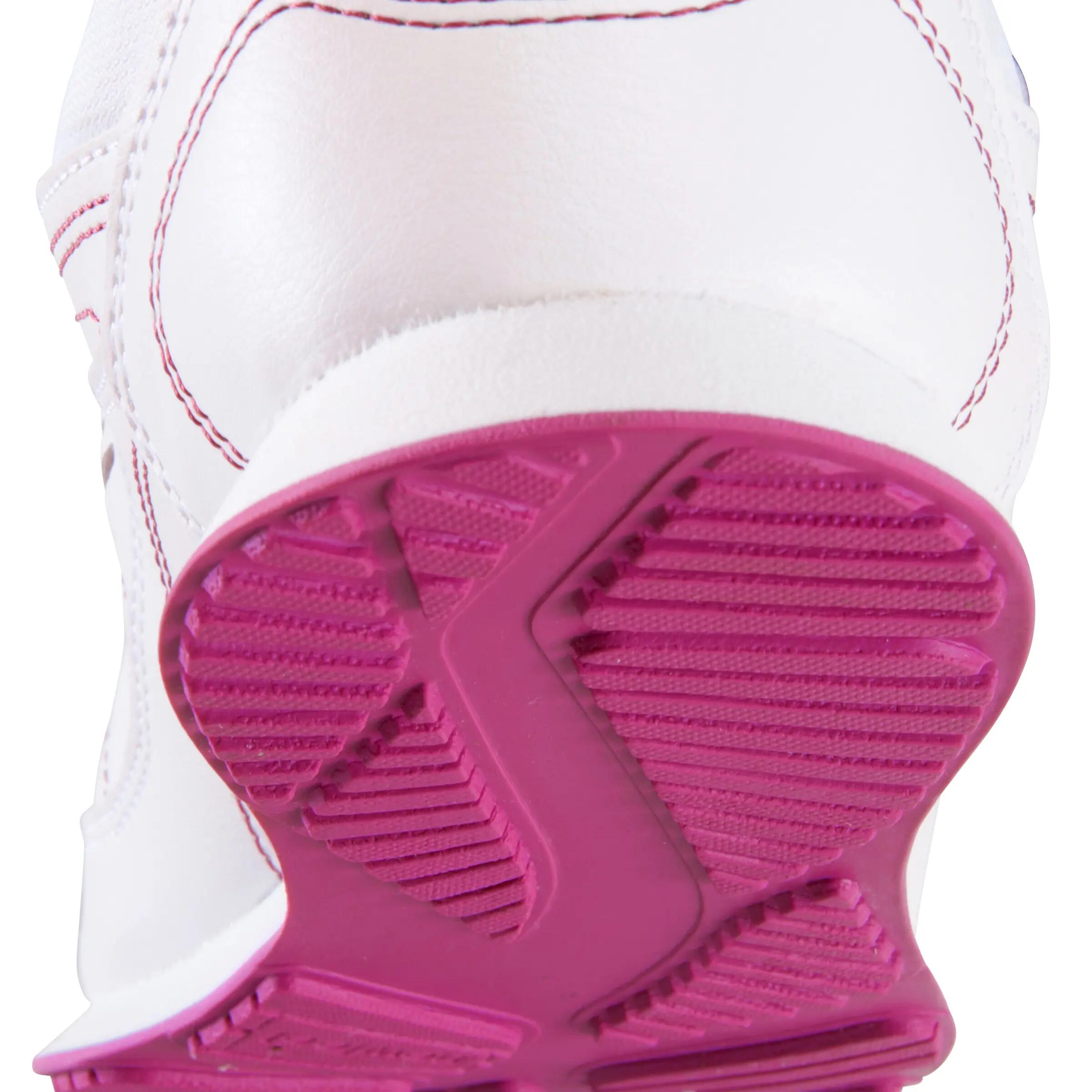 Skuli children's walking and school sports shoes - white/pink 14/17