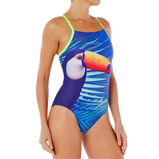 
      Lidia Women's Chlorine Resistant One-Piece Swimsuit - Toucan
  