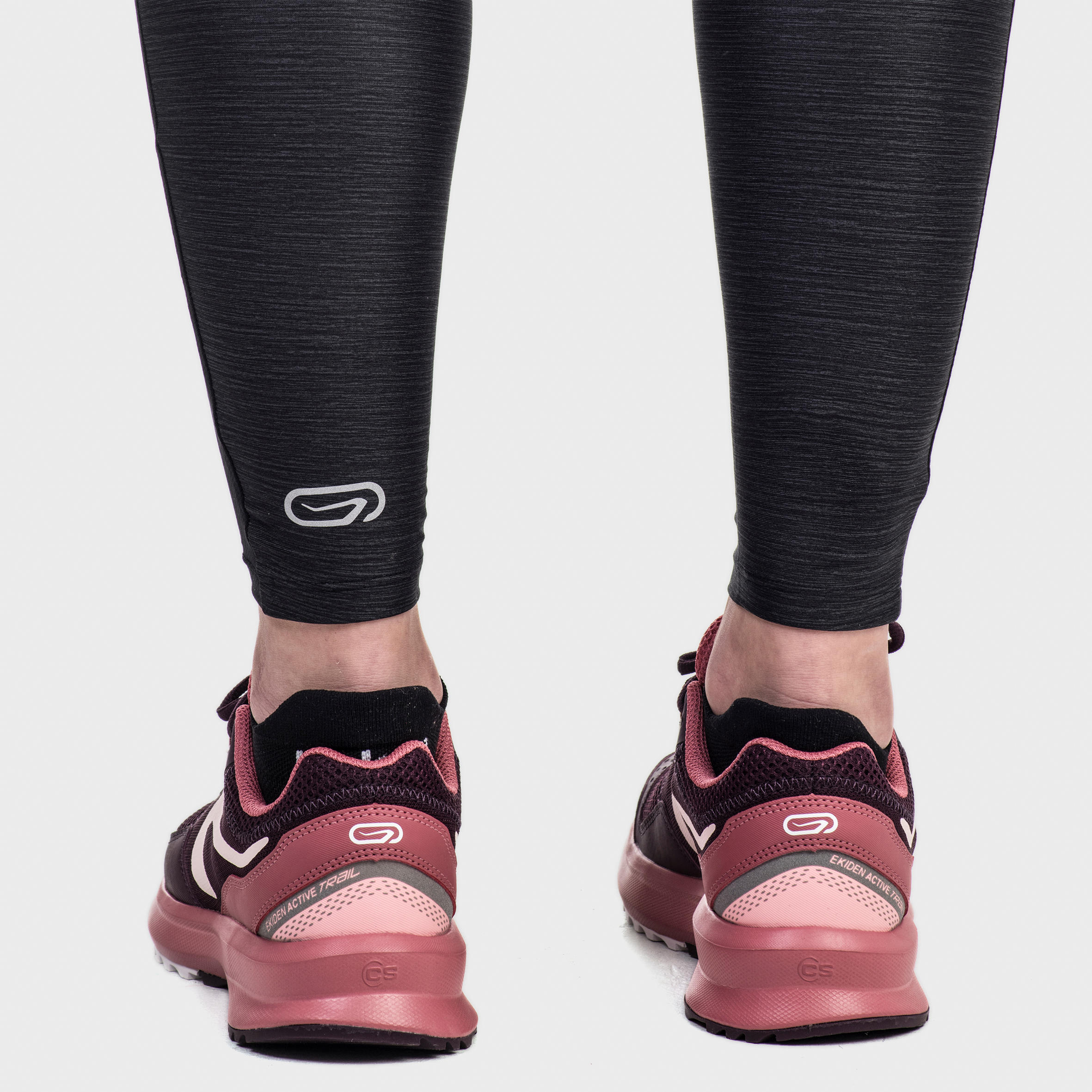 Second Life - Women's Jogging Tights Run Dry+ - Mottled Black  - EXCELLENT 6/6