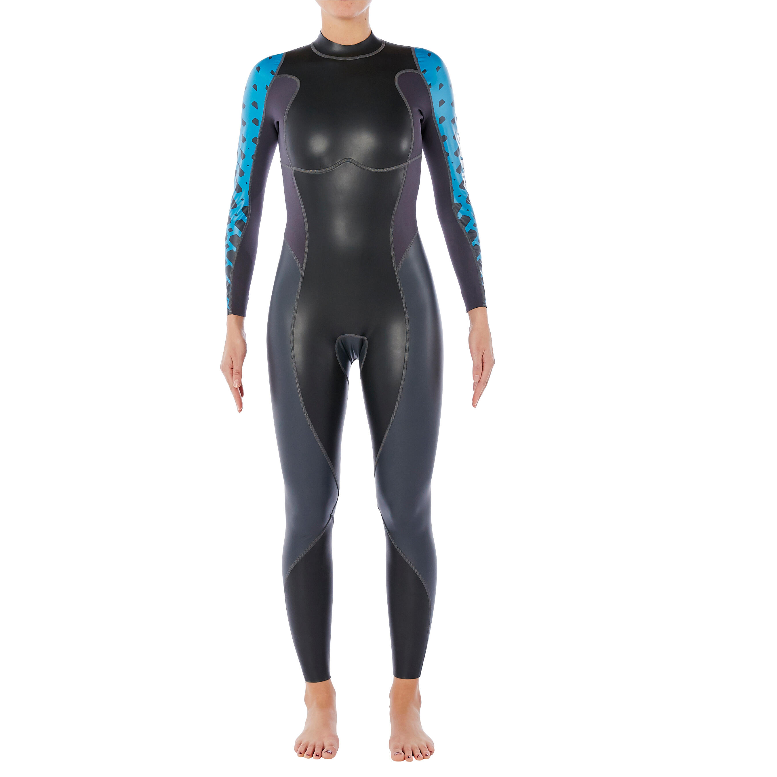 Traje natación neopreno OWS100 1/0 mm mujer aguas templadas - Decathlon