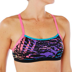 Brassière de natation femme ultra résistante au chlore Jade jun orange