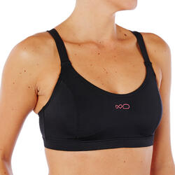 Haut de maillot de bain de natation femme Vega noir