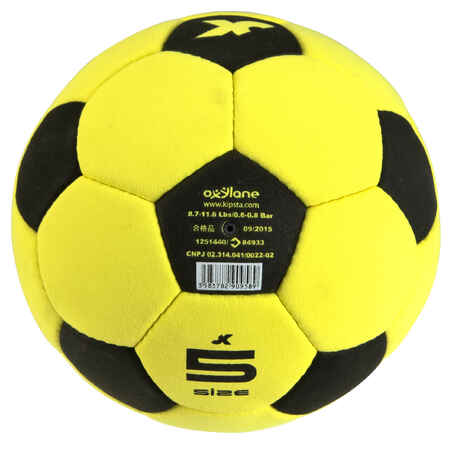 Veltinio futbolo kamuolys, geltonas