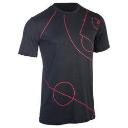 TEE SHIRT DE BASKETBALL HOMME DEBUTANT/ CONFIRME FAST TARMAK TERRAIN NOIR ROUGE