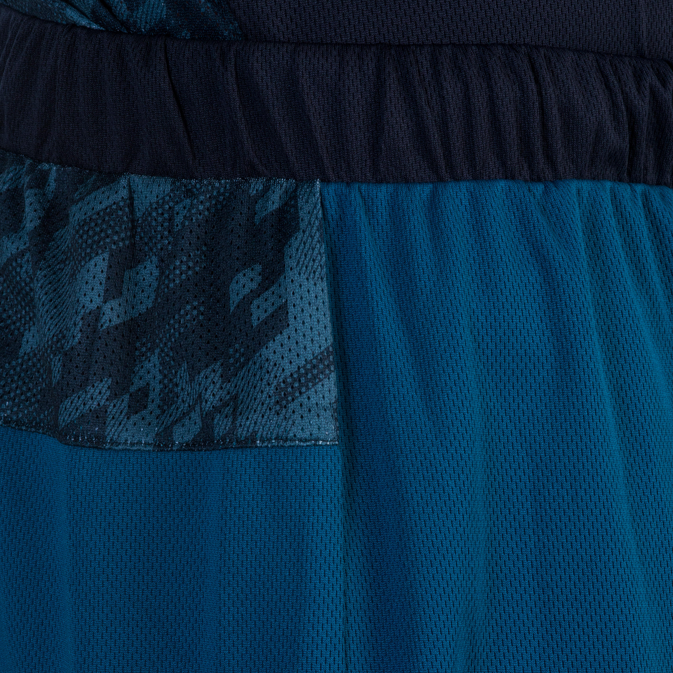 Adult Basketball Shorts Short SH500 Blue Yellow