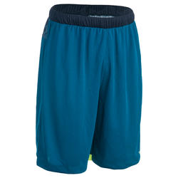 SHORT SH500 DE BASKETBALL POUR HOMME CONFIRME BLEU/JAUNE DIGITAL