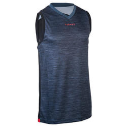 DÉBARDEUR TARMAK B500 DE BASKETBALL POUR HOMME DEBUTANT/CONFIRMÉ GRIS/NOIR