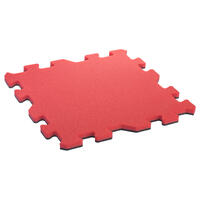Tapis mousse puzzle pour enfants rose 120x120 cm