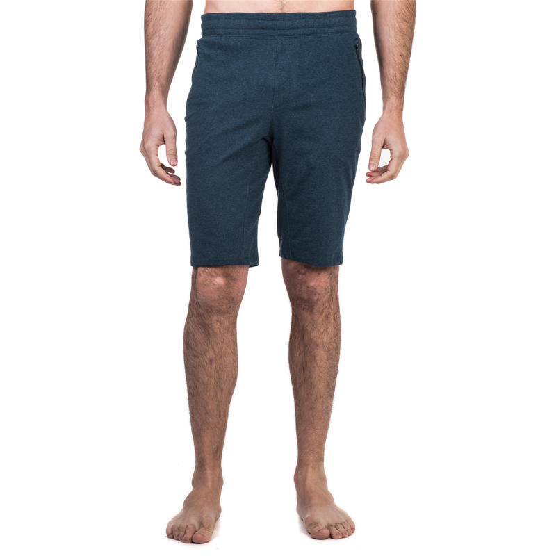 520 Diz Ustu Pilates Sortu Erkek Lacivert Domyos By Decathlon