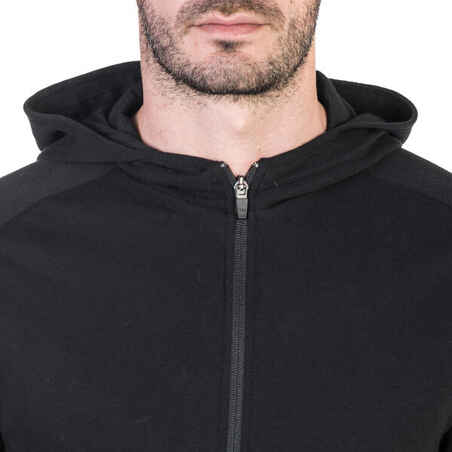500 Gym Stretching Hooded Jacket - Black