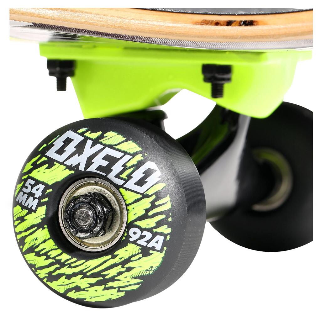 SKATEBOARD COMPLETO JUNIOR MID500 WOLF VERDE 8 - 12 AÑOS