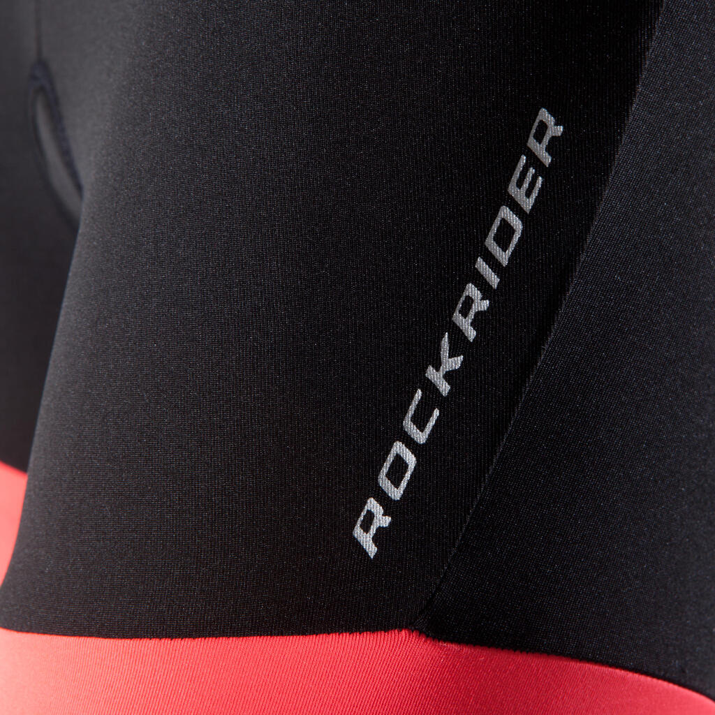Kurze Radhose MTB-Short ST 500 Damen blau