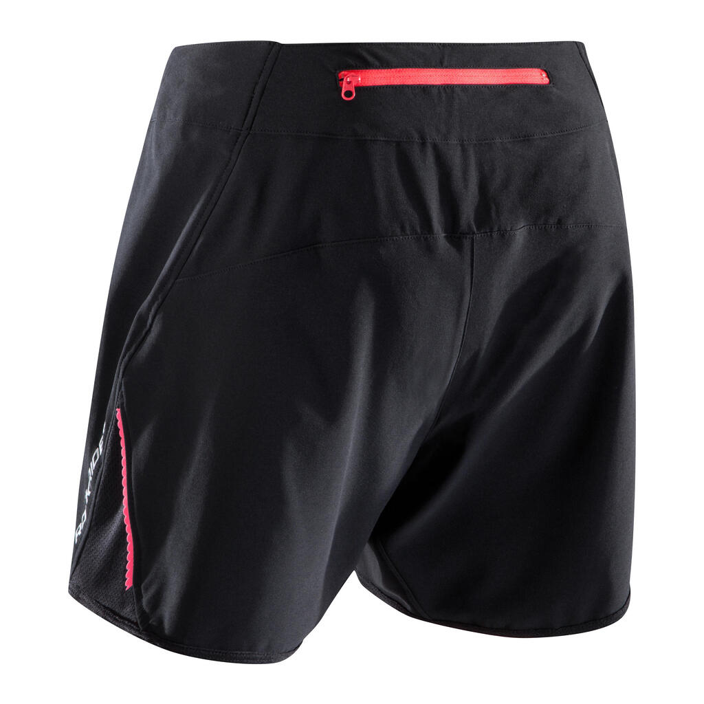Kurze Radhose MTB-Short ST 500 Damen blau