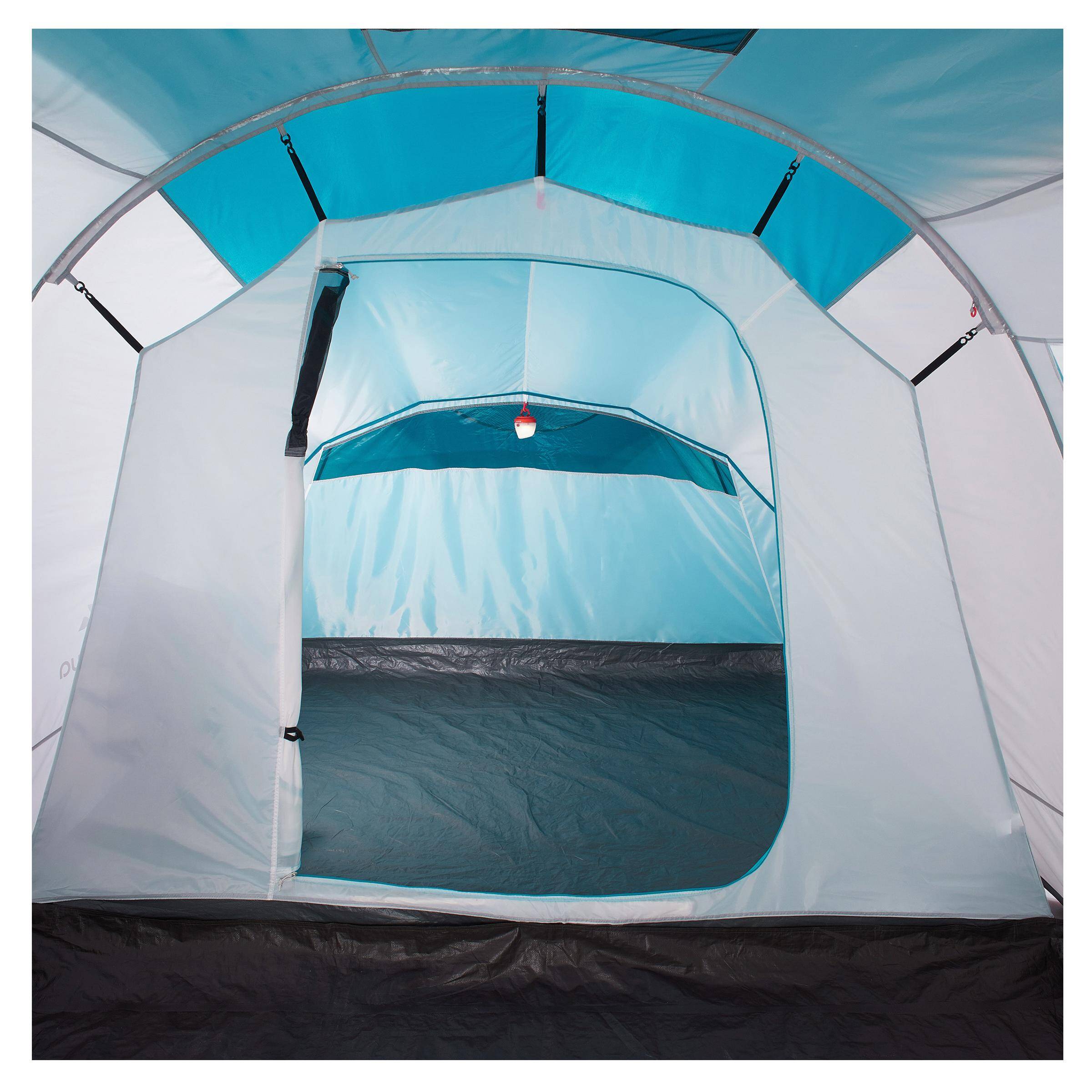 Camping Tent 4 Person 1 Bedroom Grey -  5