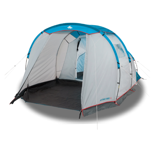 4-Person Camping Tent - Arpenaz 4.1 Grey