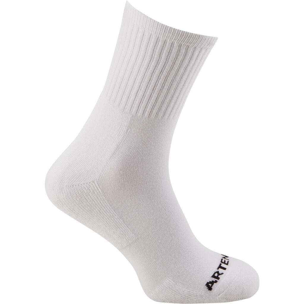 CALCETINES DEPORTE DE RAQUETA RS 100 ADULTO X3 HIGH BLANCO 