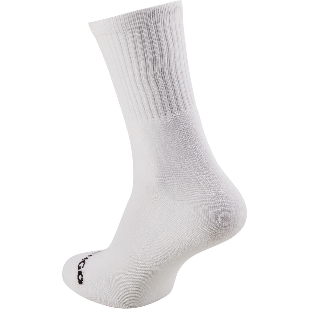 CALCETINES DEPORTE DE RAQUETA RS 100 ADULTO X3 HIGH BLANCO 