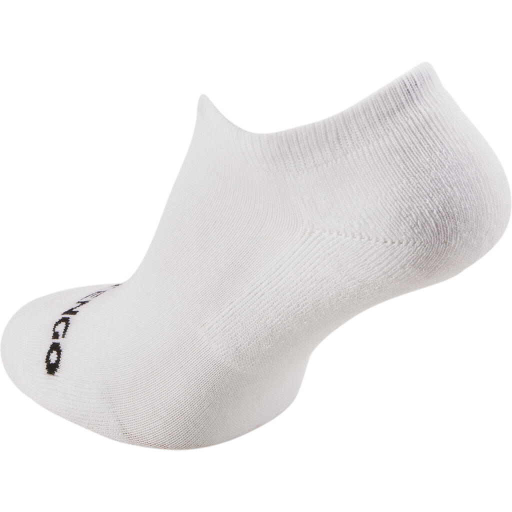 CHAUSSETTES DE TENNIS BASSES RS 100BLANCHES LOT DE 3