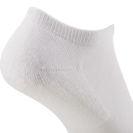 CHAUSSETTES DE TENNIS BASSES RS 100 BLANCHE LOT DE 3