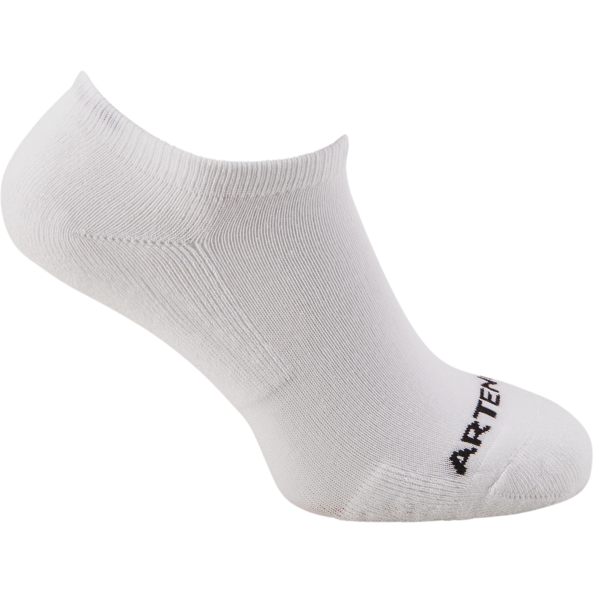 CALZE DA TENNIS BASSE RS 100 BIANCO CONFEZIONE DA 3