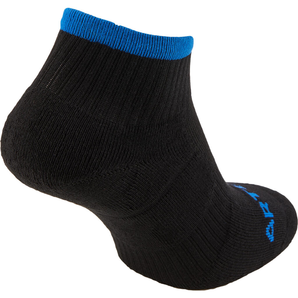 RS 500 Adult Mid Sports Socks 4-Pack - Black/Blue