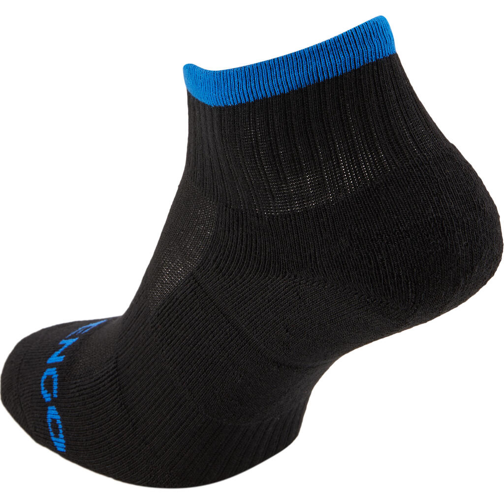 RS 500 Adult Mid Sports Socks 4-Pack - Black/Blue