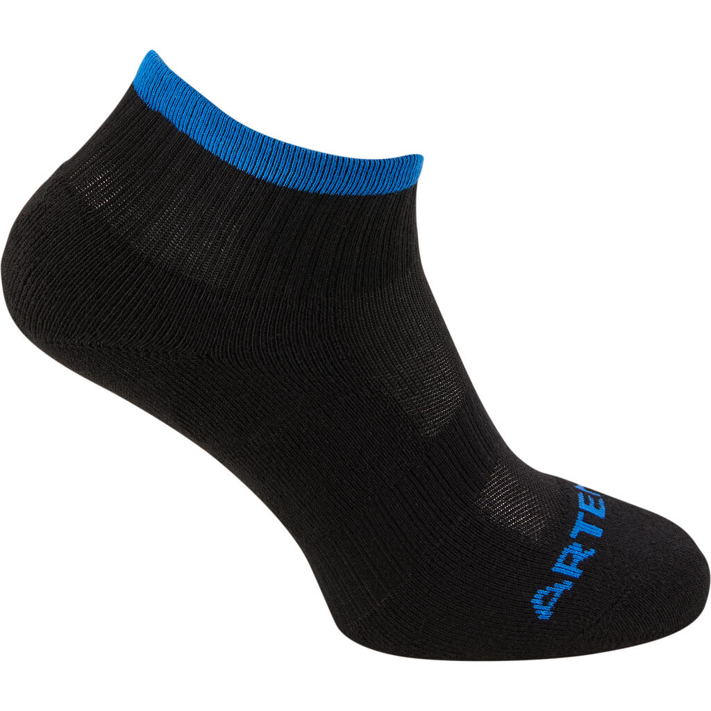 RS 500 Adult Mid Sports Socks 4-Pack - Black/Blue