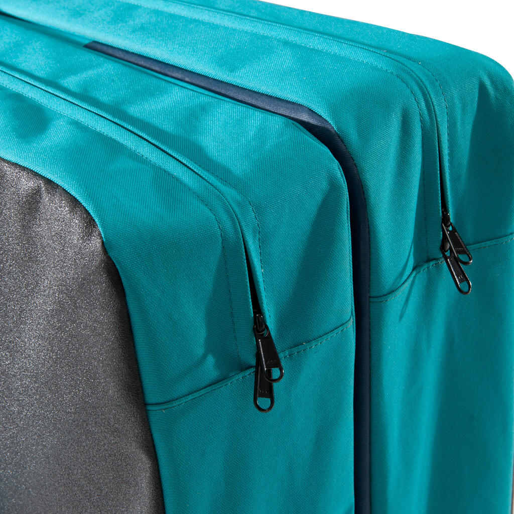 BOULDERING CRASHPAD BIG BLOCKER 1.4 M X 1.1 M - TURQUOISE