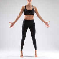 Women's Modern Dance Seamless Leggings - Black