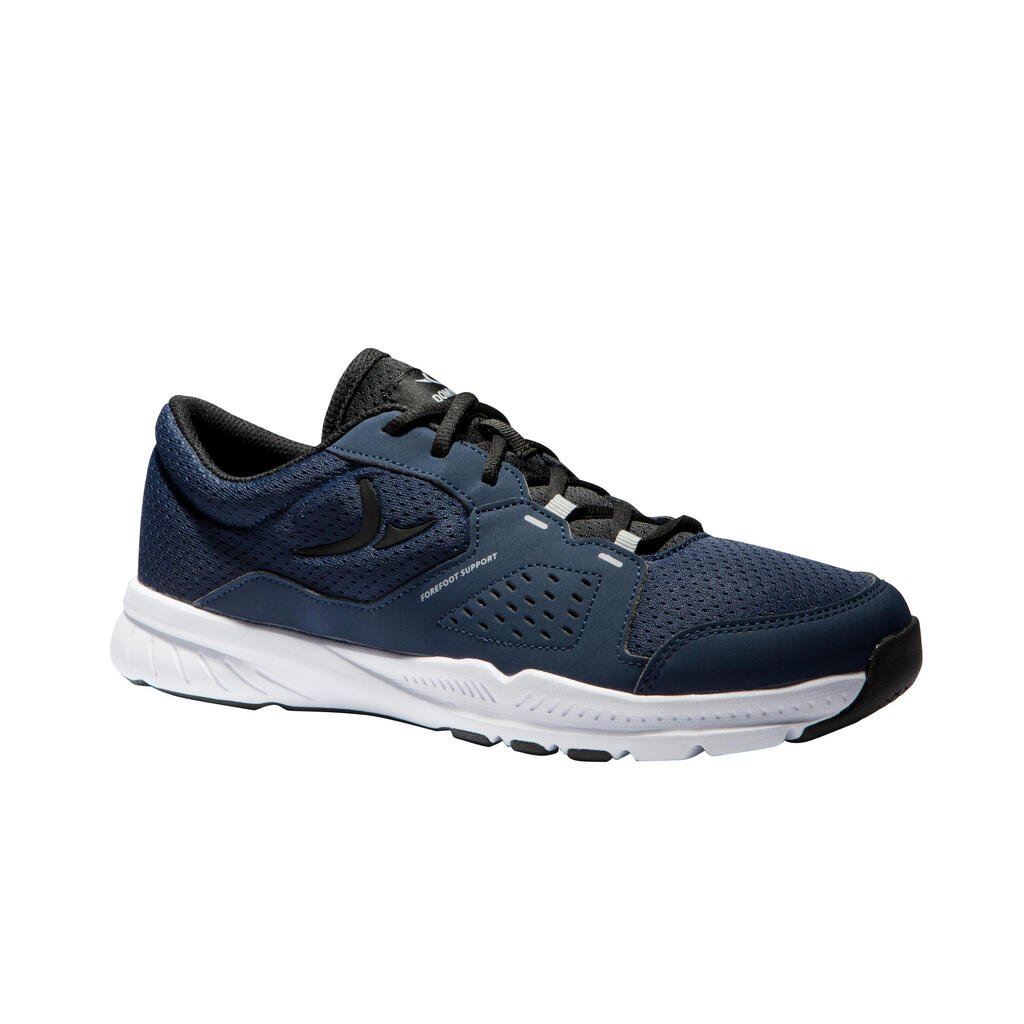 Fitnessschuhe / Sportschuhe Cardio 100 Herren schwarz/blau