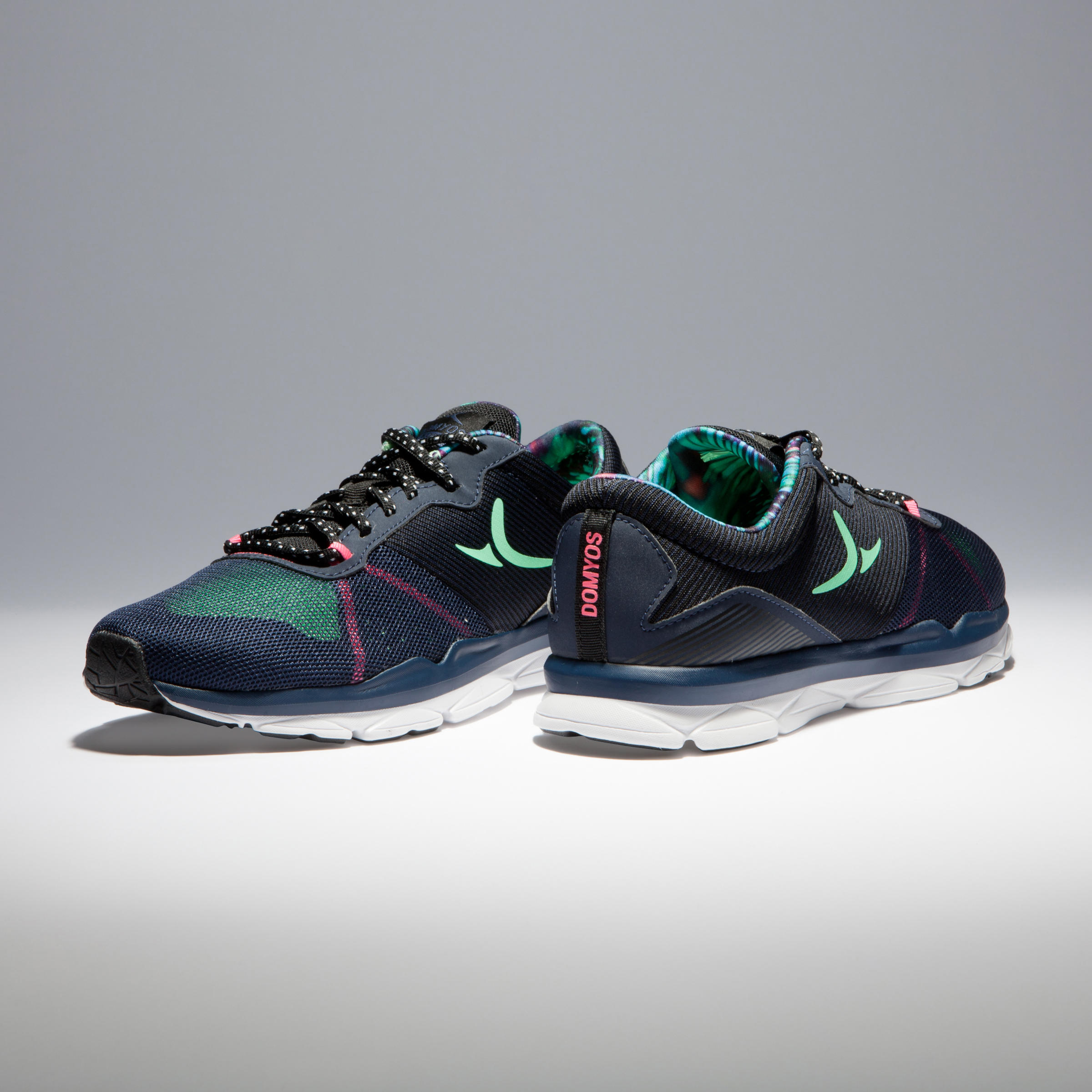 500 Women's Cardio Training Fitness Shoes Blue/Green