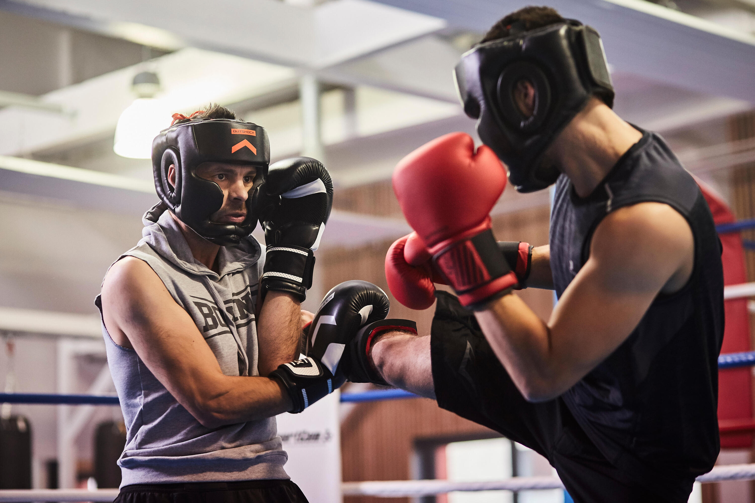 Boxing Hooded Tank Top - Grey 10/10