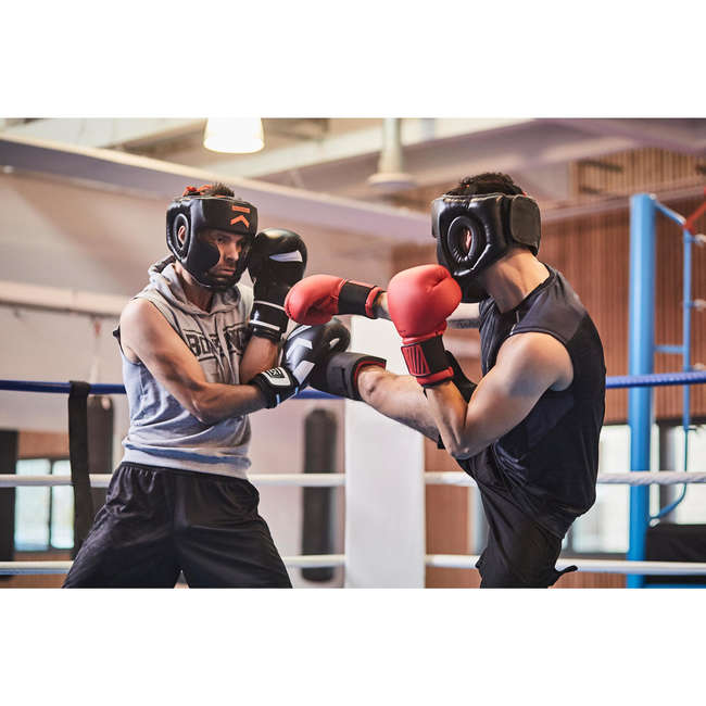 OUTSHOCK Beginner Boxing Gloves 100 Red Decathlon