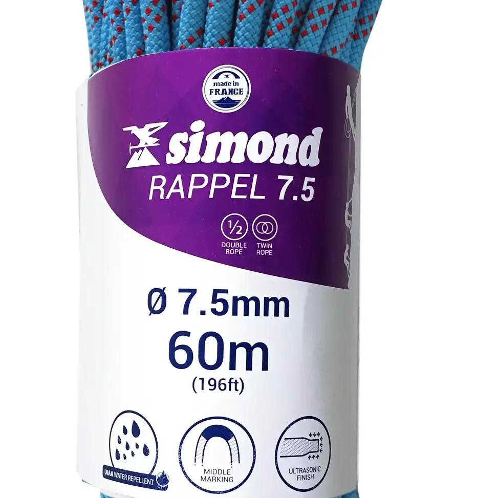 corde rappel 7.5 60m bleu simond 2018
