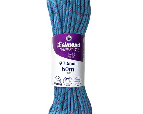 corde rappel 7.5 60m bleu simond 2018