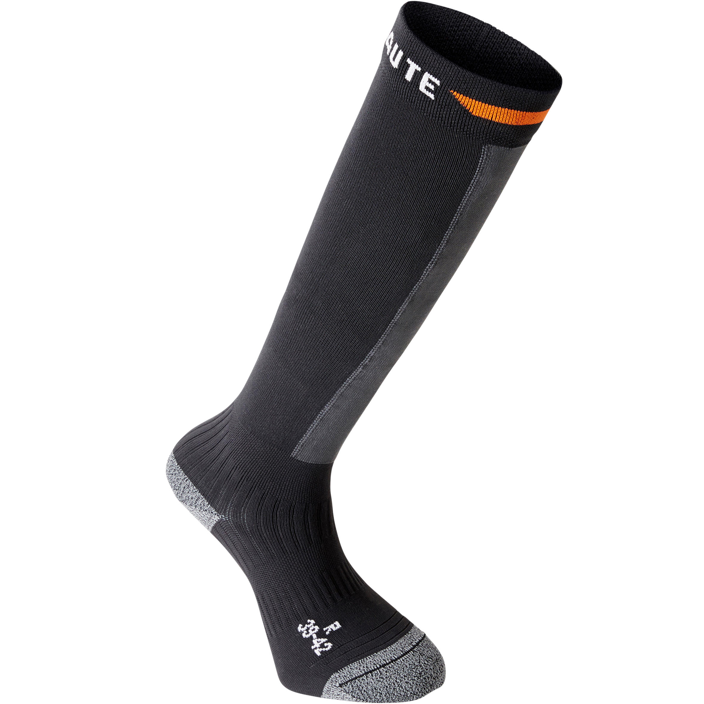 LONG ORIENTEERING SOCKS BLACK Decathlon