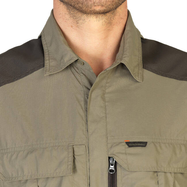 Men's Breathable Long-Sleeved Shirt - Khaki