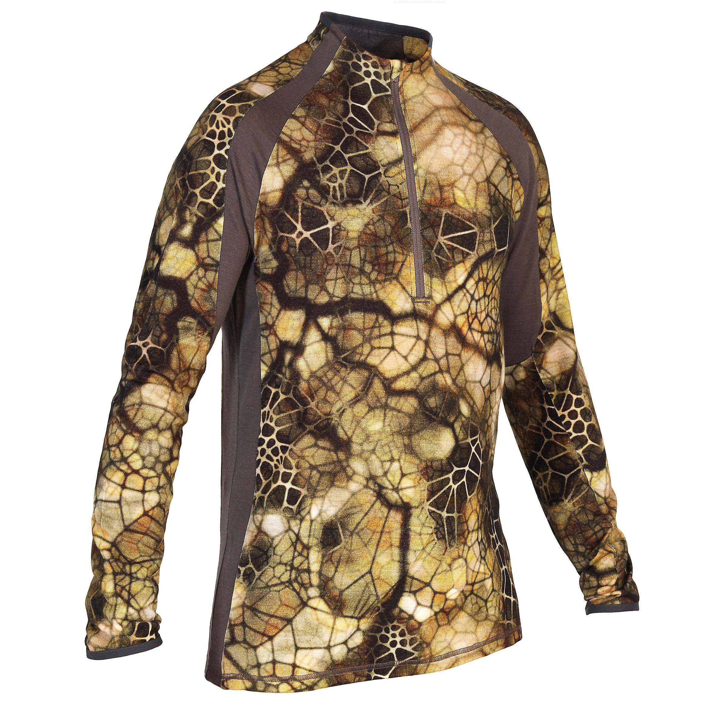 SOLOGNAC Samarreta Caça Solognac 900 Silenciosa Transpirable Llana Merina Camufl. Sigil