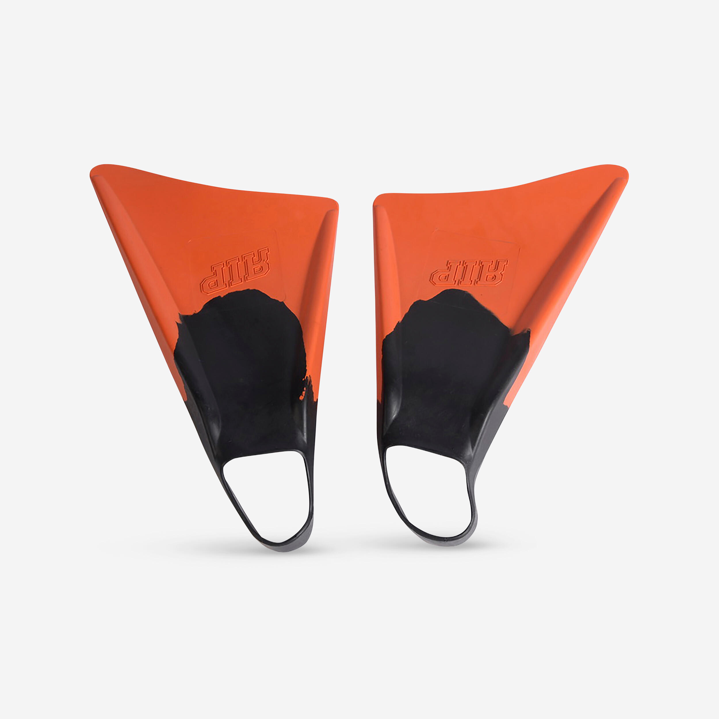 Asymmetrical RIP Bodyboarding Fins orange black 2/4