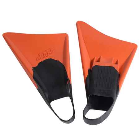 Asimetrične plavuti za bodyboard BB RIP - Oranžne / črne