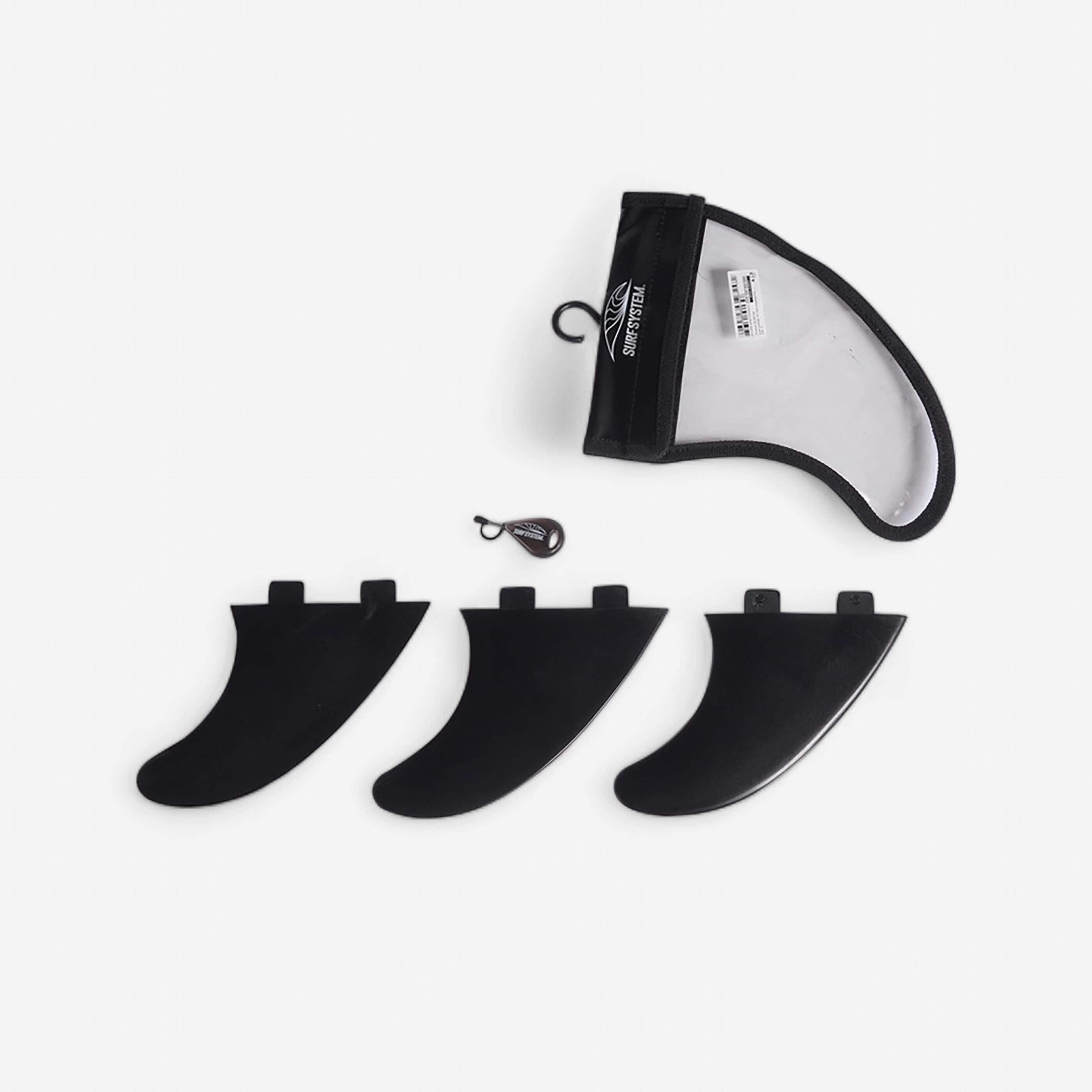 3 Ailerons compatibles boitiers FCS noir