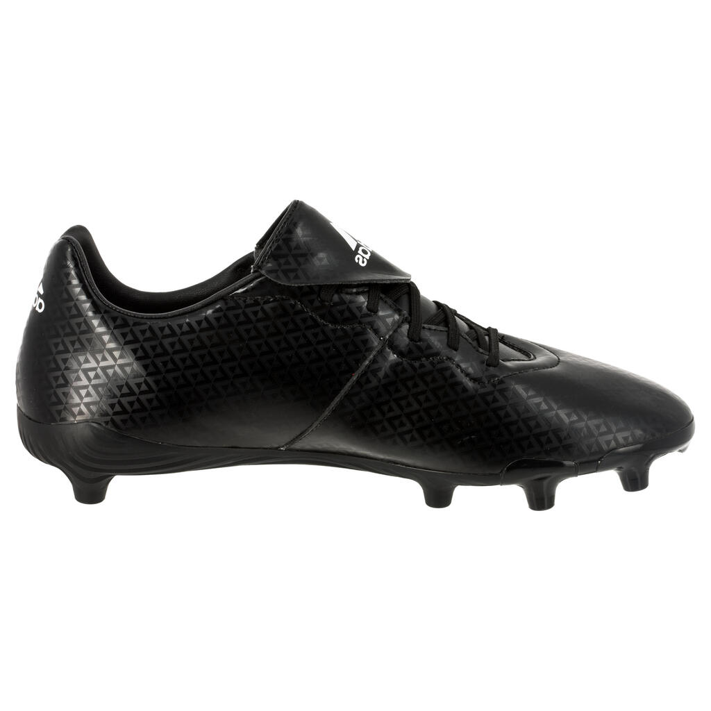 Adult Firm Ground Rugby Boots Rumble - Black