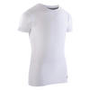 Ballet T-shirt met korte mouwen voor jongens wit